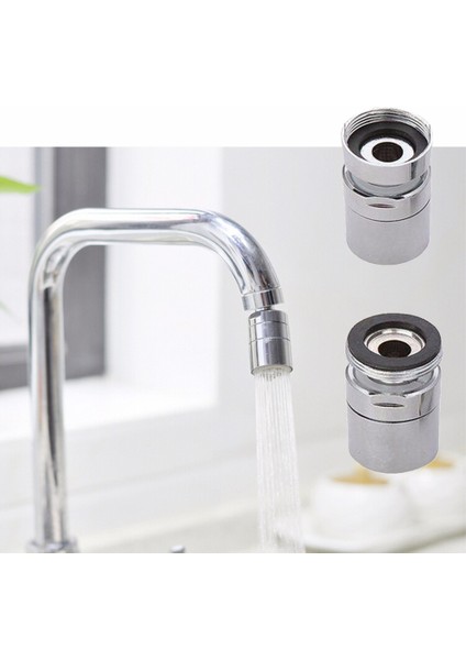 D Tipi Stili Esnek 360 Derece Dönebilen Musluk Nozulu Bağlantısı Pirinç Su Tasarrufu Musluk Musluk Aerator Püskürtücü Lavabo Aerator Mutfak Ev Donanımı (Yurt Dışından) indirimleri