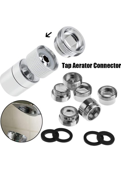 22MM-22MM Tarzı Ev Günlük Musluk Için Gasket Aracı ile Mm'den Ap Aerator Bağlantısı Için Metal Dış Iç Iplik Su Tasarrufu Adaptörü (Yurt Dışından) fırsatları