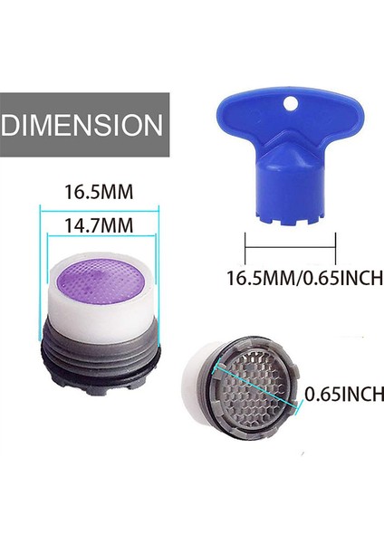 16.5mm Style Lohner Satış Musluk Köpürtücü Tap Erkek Diş Anahtarı Için Aerator Su Tasarrufu Dış Mutfak Gizli Llave Grifo Aireador. (Yurt Dışından)