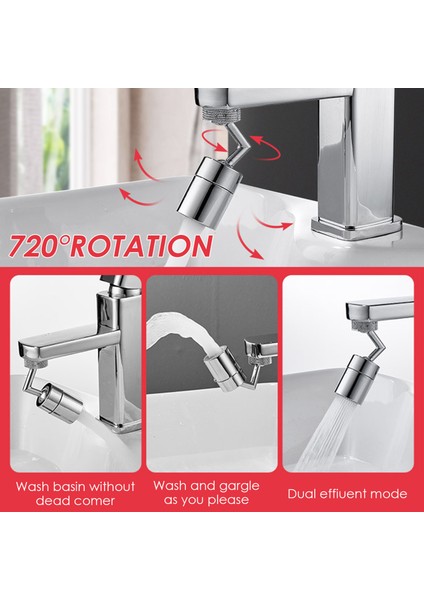 24MM 360 Derece Stili Derece Musluk Sprey Filtresi Musluk Sprey Başlığı Sıçrama Karşıtı Filtre Sızdırmazlık Musluğu Filtre Su Tasarrufu Banyo Için (Yurt Dışından) fırsatları