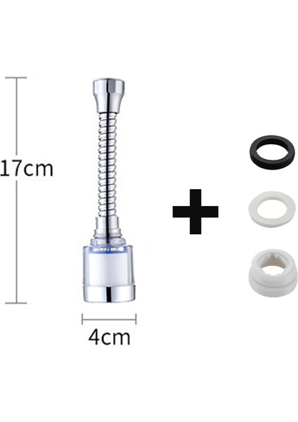 B Hortum Stili 360° Ayarlanabilir Mutfak Musluğu Filtre Su Musluğu Aeratör 3 Mod Su Tasarrufu Aeratörü Su Filtresi Musluk Mutfak Musluğu Uzatıcısı (Yurt Dışından)