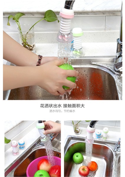 No.4 Tarzı Mutfak Dönme Musluk Sıçrama Başlığı Uzatma Filtre Ev Tipi Musluk Su Duş Su Arıtıcı Su Tasarrufu Mutfak Tasarrufu 70% (Yurt Dışından) indirimleri