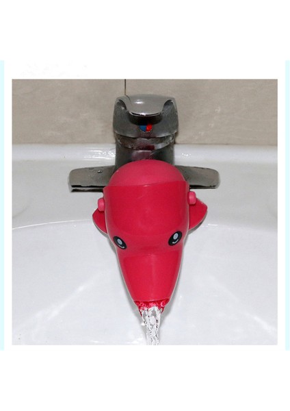 Pembe Yunus Stili Karikatür Musluk Uzatıcı Fil Ördek Şekil Su Tasarrufu Çocuk Bebek Yıkama El Musluğu Uzatma Banyo Aksesuarları (Yurt Dışından)