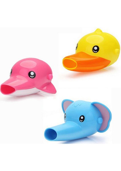 Pembe Yunus Stili Karikatür Musluk Uzatıcı Fil Ördek Şekil Su Tasarrufu Çocuk Bebek Yıkama El Musluğu Uzatma Banyo Aksesuarları (Yurt Dışından) modelleri