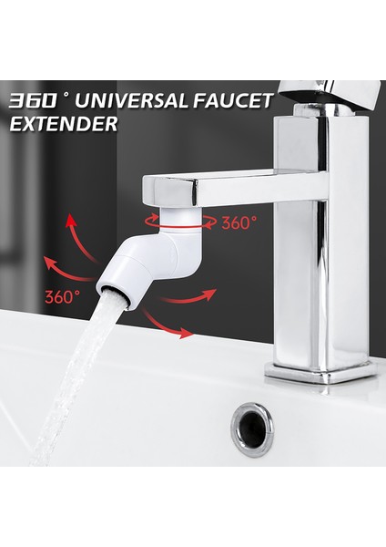 3 Adet-Mavi Tarzı 1 Adet Mutfak Lavabo Bataryası Uzatıcı Nozul Kılavuzu Çocuklar Için Su Tasarrufu Musluk Uzatma Banyo Aksesuarları Silikon 720 Derece Dönebilen (Yurt Dışından) fiyatları