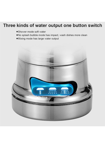 1 Stili Yazın Mutfak Lavabo 3 Modlu Dönebilen Musluk Aerator Kabarcıklı Esnek Su Tasarrufu Yüksek Basınçlı Filtre Adaptör Püskürtücü (Yurt Dışından) fırsatları