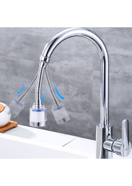 Ben Stil 360 Derece Ayarlanabilir Lavabo Bataryası Uzatma Borusu Banyo Su Tasarrufu Musluk Duş Filtresi Nozul Köpük Adaptörü Mutfak Aksesuarları (Yurt Dışından)