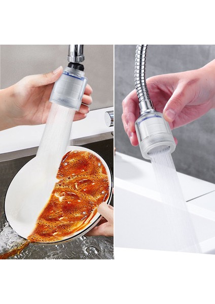 Ben Stil 360 Derece Ayarlanabilir Lavabo Bataryası Uzatma Borusu Banyo Su Tasarrufu Musluk Duş Filtresi Nozul Köpük Adaptörü Mutfak Aksesuarları (Yurt Dışından)