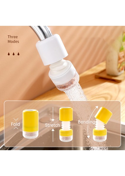 Yeşil Stil Mutfak Aletleri 3 Modlu Dönebilen Köpüklü Yüksek Basınçlı Musluk Uzatıcı Su Tasarruflu Banyo Mutfak Aksesuarları Malzemeleri (Yurt Dışından) fiyatları