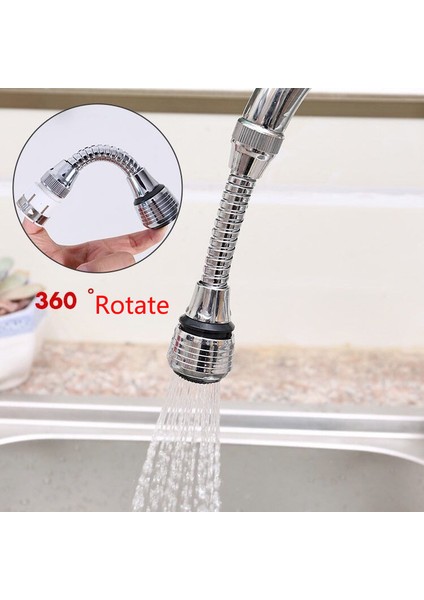 Duş Stili 360 Derece Dönebilen Su Tasarruflu Musluk Ağızlık Difüzörü Paslanmaz Çelik Mutfak Kromlu Döner Musluk Ağızlığı Püskürtücü (Yurt Dışından) modelleri