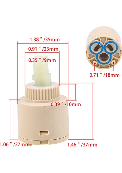Bakır Çubuk G-40MM Stili Mutfak Banyo Musluk Için Suyu Tasarruflu Seramik Kartuş Su Karıştırıcı Musluk Kartuşu Değiştirme Parçası (Yurt Dışından) fırsatları
