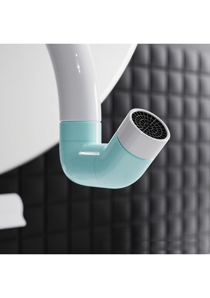 Mavi Beyaz Tarzı 720 Derece Dönebilen Mutfak Musluğu Uzatıcı Su Tasarruflu Musluk Başlığı Evrensel Sıçrama Filtreli Püskürtücü Banyo Lavabo Aksesuarı (Yurt Dışından)