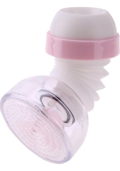 Pembe Stil 360 Derece Dönebilen Püskürtme Başlıklı Musluk Dayanıklı Musluk Süzgeci Su Tasarrufu Aracı El Yıkama Musluk Uzatıcı Döner Musluk Aeratörü (Yurt Dışından)