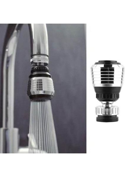 Su Tasarruflu Musluk Stili Mutfak Bataryası 360 Derece Dönebilen Su Tasarruflu Musluk Bağlantısı Banyo Duş Başlığı Filtre Nozulu Su Arıtıcı Tasarruf Duş Sprey Aracı (Yurt Dışından)