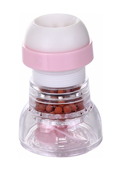 Yükseltilmiş Pembe Stil Ayarlanabilir Su Tasarruf Derecesi Döner Musluk Aktif Karbon Filtre Musluk Çıkış Uzatıcı Sprey Mutfak Banyo Aksesuarları (Yurt Dışından)