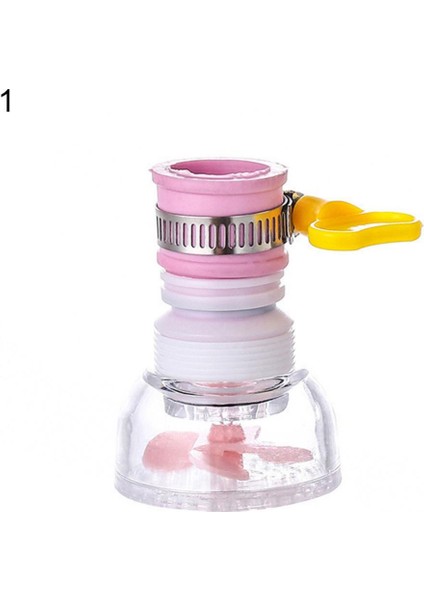 Pembe1 Tarzı 80% Sıcak Evrensel Sıçrama Önleyici Su Tasarruflu Mutfak Musluk Su Arıtıcı Musluk Filtresi (Yurt Dışından)