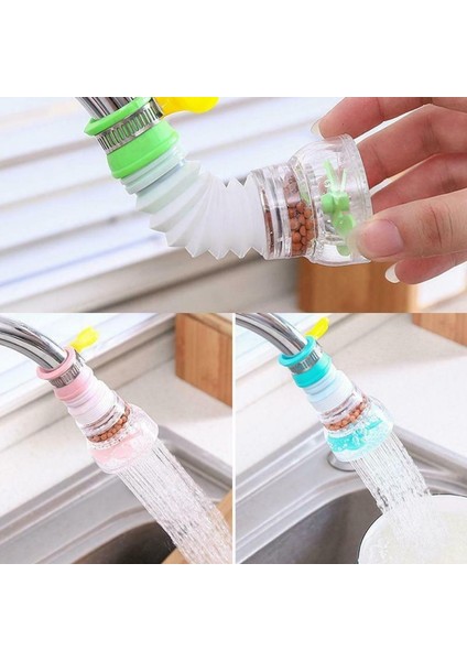 Yeşil Filtre Taş Stili 8X3CM Evrensel Mutfak Musluğu Sıçrama Başlığı Uzatma Filtresi Ev Tipi Musluk Su Duşu Su Arıtıcı Su Tasarrufu Mutfak Aksesuarları (Yurt Dışından)