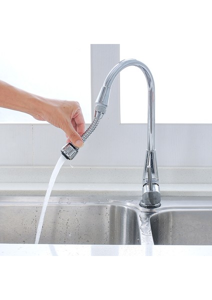 Adaptörler Stili 2 Modlu Musluk Uzatıcı Banyo Mutfak Aksesuarı Döner Köpüklü Su Tasarruflu Yüksek Basınçlı Nozul Filtre Musluk Adaptörü (Yurt Dışından)