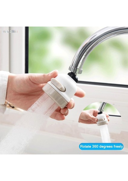 Beyaz Stil Vanzlife Mutfak Duş Bataryası Uzatma Ev Su Tasarrufu Püskürtücü Su Musluğu Filtresi Çocuklar Için Bir Nozul (Yurt Dışından) fırsatları