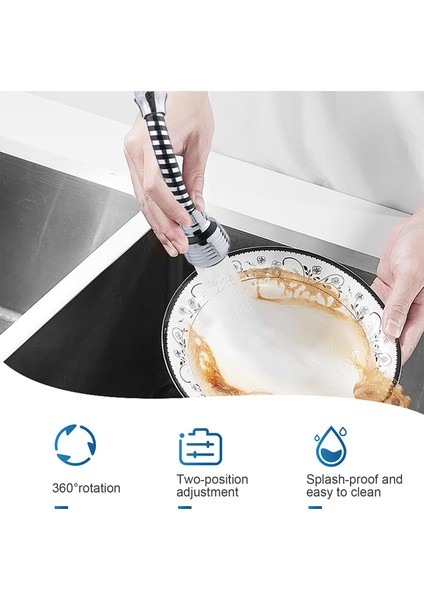 B Tarzı Musluk Su Tasarruf Filtresi Yüksek Basınçlı Püskürtme Başlığı 360 Derece Dönebilen Sıçrama Korumalı Mutfak Lavabo Bataryası Başlığı Mutfak Aksesuarları (Yurt Dışından) fırsatları