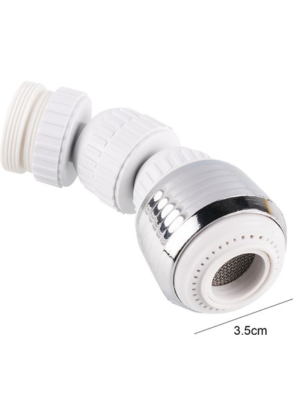 C Stili Musluk Su Tasarruf Filtresi Yüksek Basınçlı Püskürtme Başlığı 360 Derece Dönebilen Sıçrama Korumalı Mutfak Lavabo Bataryası Başlığı Mutfak Aksesuarları (Yurt Dışından)
