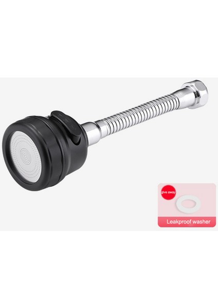 Siyah Uzun Stil 3 Modlu Mutfak Musluk Bataryası Su Tasarruflu Püskürtücü Sıçramaya Karşı Musluk Köpürtücü Banyo Mutfak Taşınabilir Musluk Aksesuarları (Yurt Dışından)