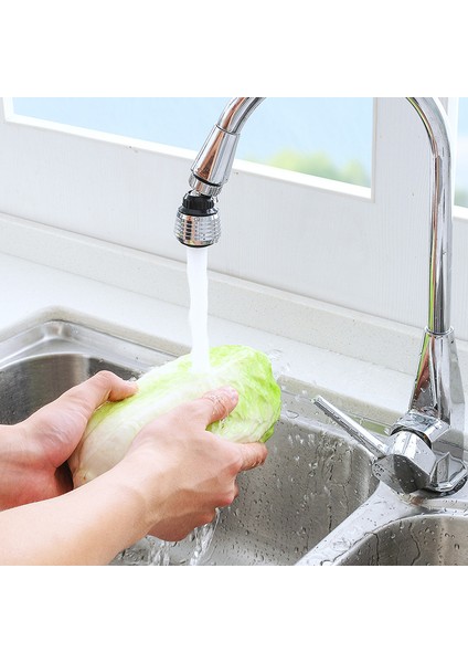 Adaptör Stili 360° Dönebilen Musluk Ağızlık Uzatıcı Musluk Grifo Ekranı Su Tasarrufu Konu Adaptörü Mutfak ve Banyo Aksesuarları (Yurt Dışından) fiyatları