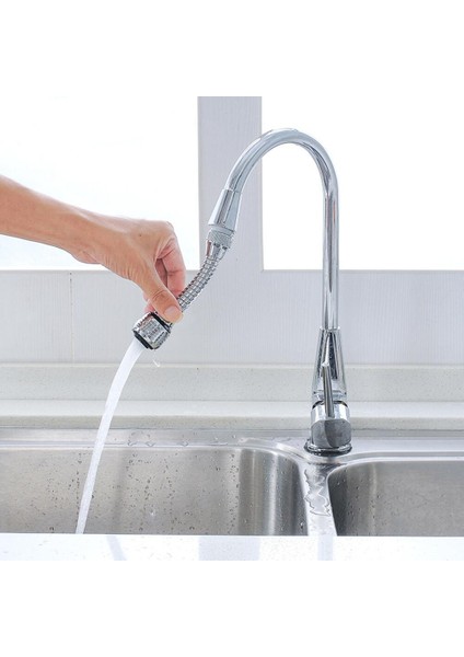 Adaptör Stili 360° Dönebilen Musluk Ağızlık Uzatıcı Musluk Grifo Ekranı Su Tasarrufu Konu Adaptörü Mutfak ve Banyo Aksesuarları (Yurt Dışından) indirimleri