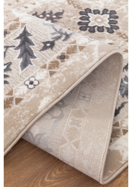 Lynosse Açık Bej Gri Yumuşak Konforlu Halı P0521 indirimleri