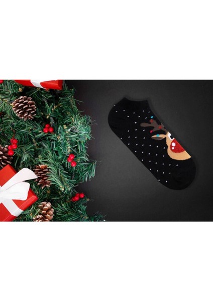 Tekno Trust 5'li Yılbaşı Christmas Noel Renkli Çoraplar Seti