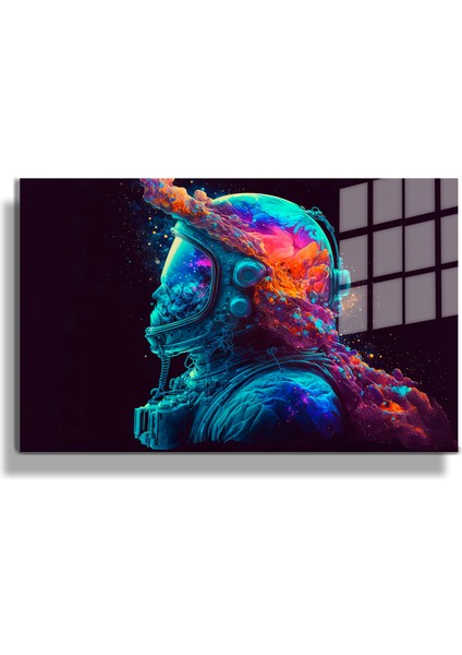 Premium^# Glass Art- Vintage-Retro-Popart Tablo Serisi -Dalgıç-16