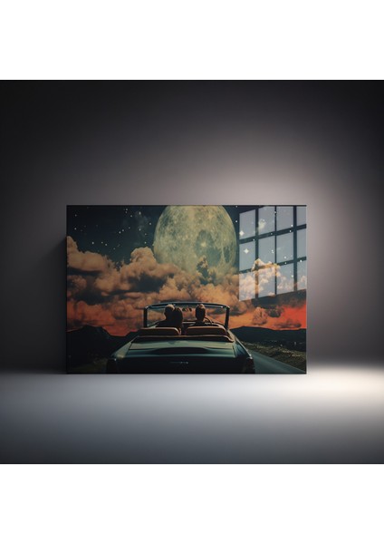 Premium^# Glass Art- Vintage-Retro-Popart Tablo Serisi Cam Tablo-Vintage 60's- 67 fiyatları