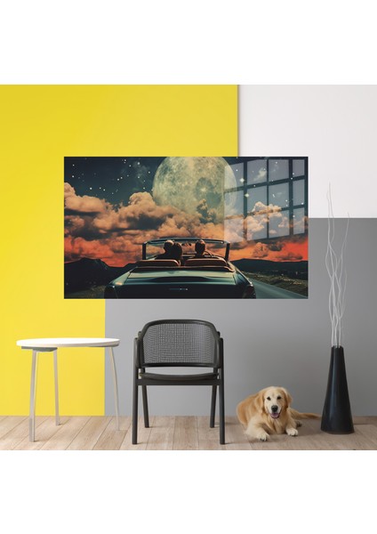 Premium^# Glass Art- Vintage-Retro-Popart Tablo Serisi Cam Tablo-Vintage 60's- 67 modelleri