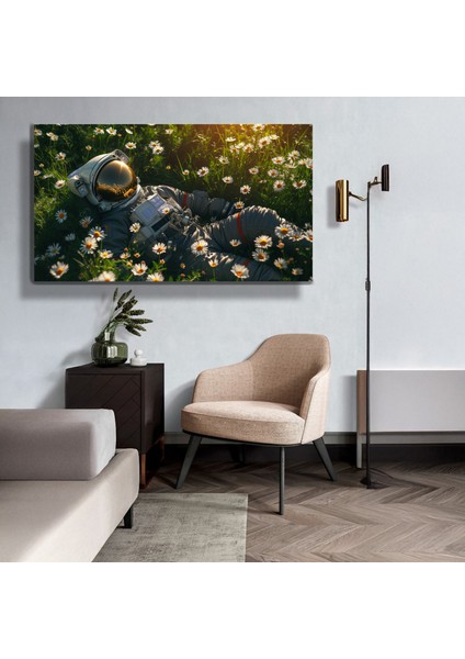 Premium^# Glass Art- Vintage-Retro-Popart Tablo Serisi - Astronot-53 fırsatları