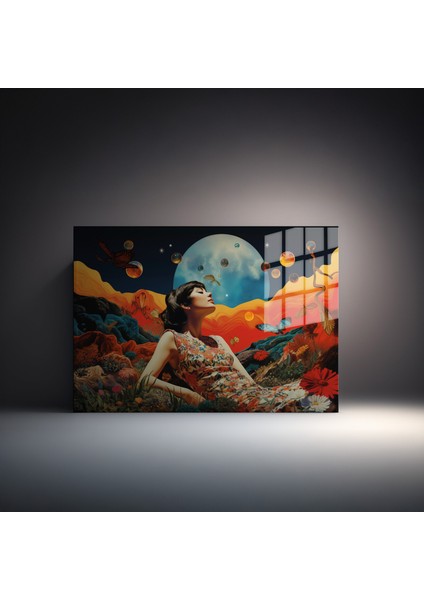 Premium^# Glass Art- Vintage-Retro-Popart Tablo Serisi Cam Tablo-Dream-72 fiyatları