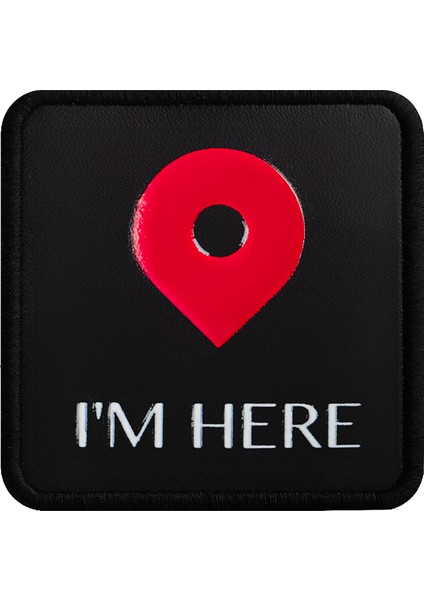 V1 I'm Here - 1ss Kod Logolu Unisex Siyah-Siyah Bench (Patch)
