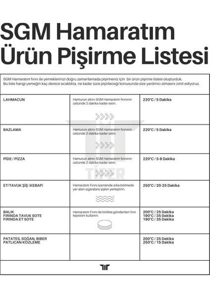 Hamarat Sgm Hamarat Büyük Boy (Pizza , Bazlama , Lahmacun , Kebap , Balık , Izgara Fırını)