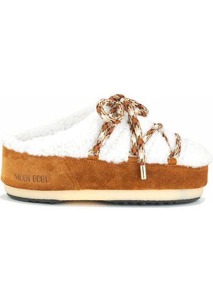 Kadın Bot (Kar) 80D1460240-MA03 Moon Boot Mule Shearling Whisky/off White