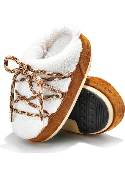 Kadın Bot (Kar) 80D1460240-MA03 Moon Boot Mule Shearling Whisky/off White