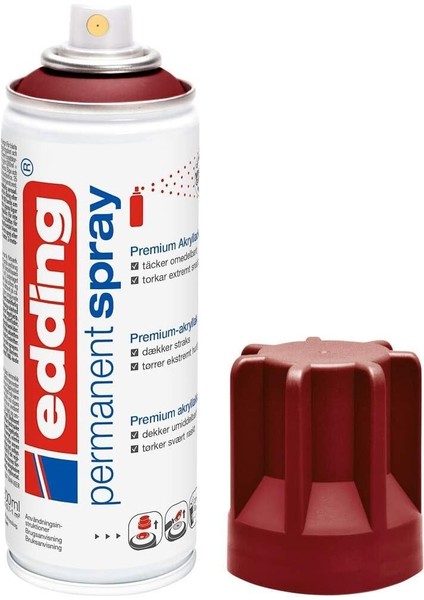 5200 Permanent Akrilik Sprey Boya Bordo Mat 200 Ml Akrilik Boya