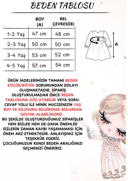 ALYRA Kız Çocuk Elbise Kız Bebek Uzun Kollu Çiçek Nakışlı Astarlı Kabarık Özel Gün Doğum Günü Parti Düğün Saten Elbise Bebek Giyim ALY0230