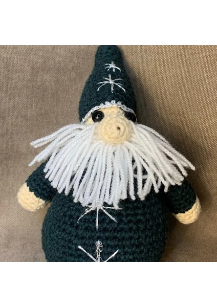 El Örgüsü Amigurumi Noel Baba Figürü - 14 x 17 cm