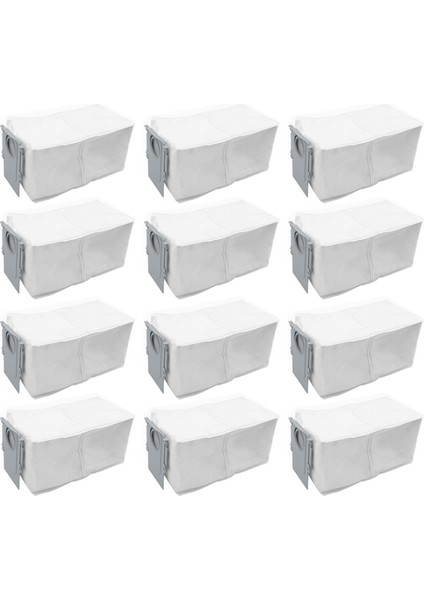 Roborock S8 Maxv Ultra G20S Robot Süpürge Için 12 Adet Toz Torbası Parçaları Değiştirin Toz Çöp Torbası Ev Temizliği (Yurt Dışından)