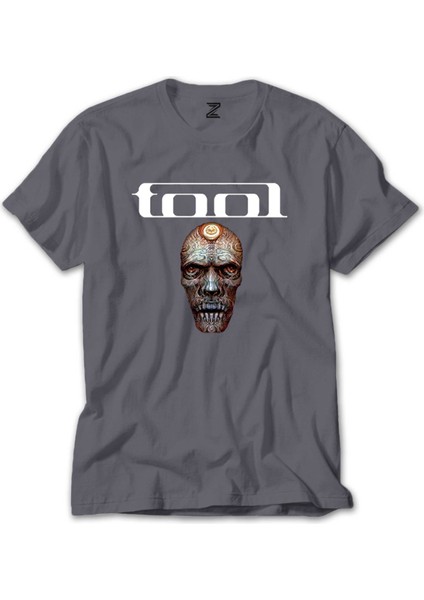 Tool Transparent Face Gri Tişört