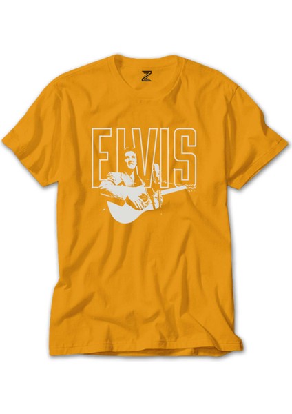 Elvis Presley Guitar Sarı T-Shirt