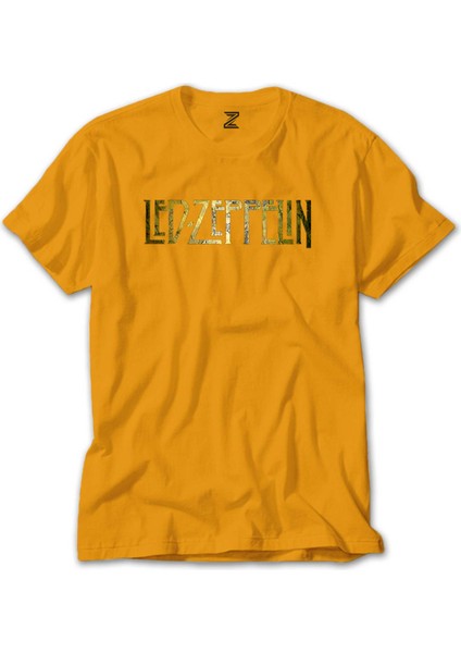 LED Zeppelin Wall Sarı T-Shirt