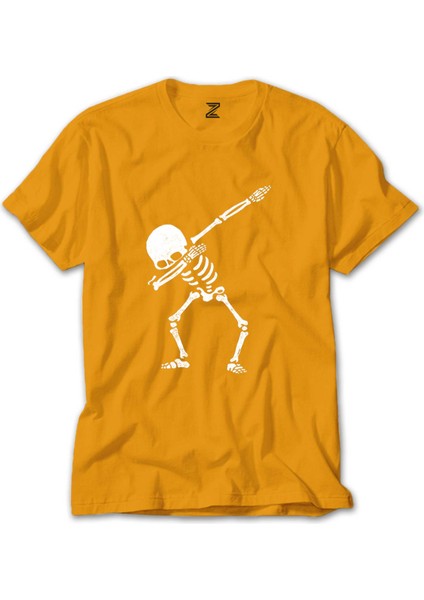 Cool Skull Sarı T-Shirt