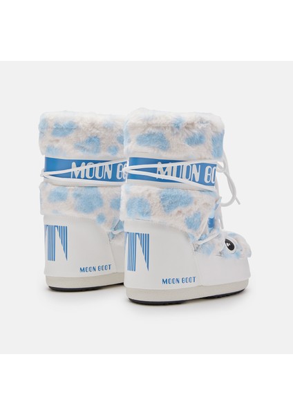 Kız Çocuk Bot (Kar) 80D3400260-AF19 Moon Boot Icon Yeti Faux Fur White/light Blue (27-34)