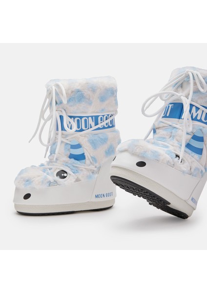 Kız Çocuk Bot (Kar) 80D3400260-AF19 Moon Boot Icon Yeti Faux Fur White/light Blue (27-34)