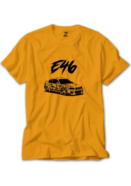 Bmw E46 M3 Skecth Sarı T-Shirt